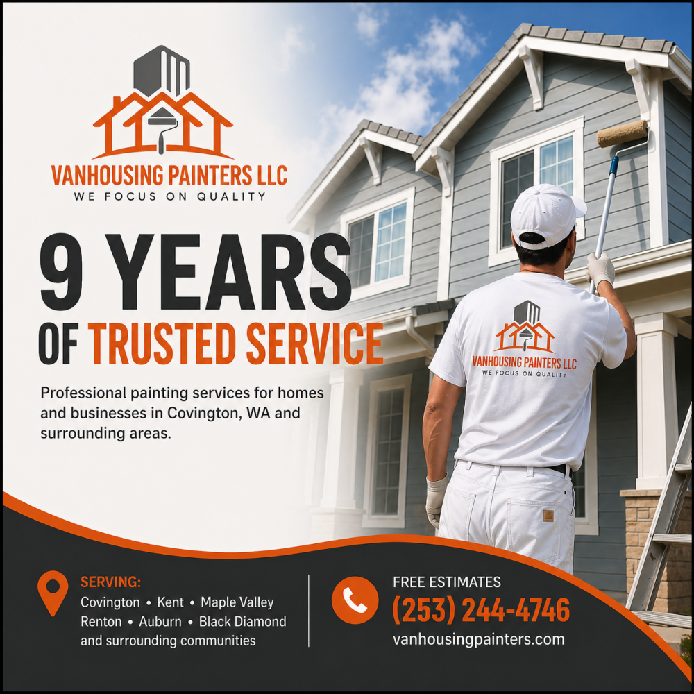 VanHousing Painters: Our 9-Year Journey Serving the Covington Community