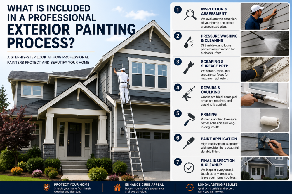 What Is Included in a Professional Exterior Painting Process?
