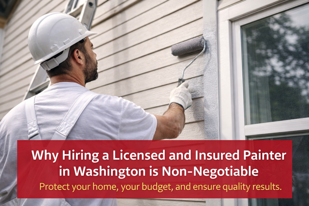 Why Hiring a Licensed and Insured Painter in Washington is Non-Negotiable