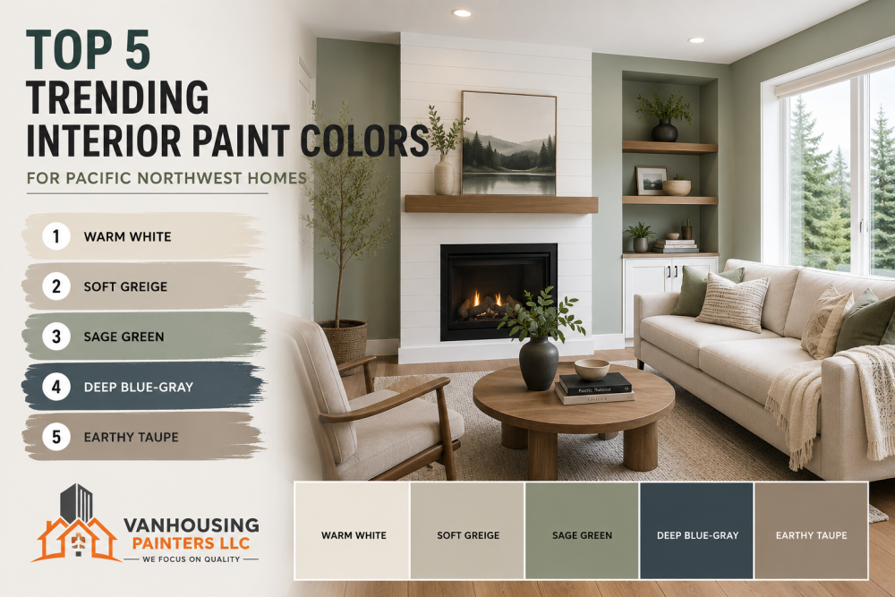 Top 5 Trending Interior Paint Colors