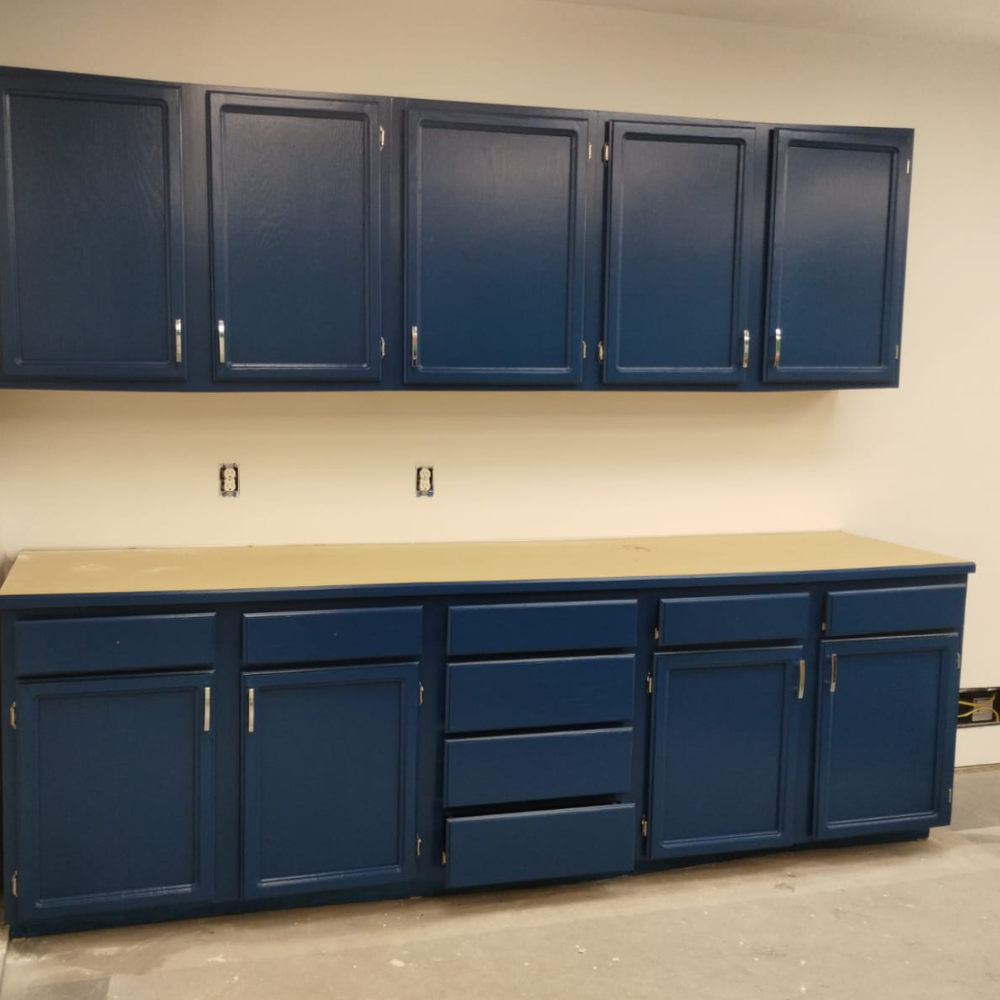 Cabinet painting our work Vanhousing